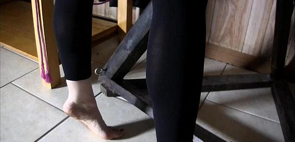  Laci Star FEMDOM CBT PANTYHOSE CEI JOI LEGGINGS FOOT FETISH